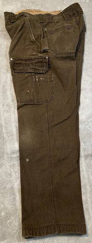 Pantalones cargo relajados Duluth Trading para hombre 34x34 (34x33 real) marrón - Imagen 2 de 16