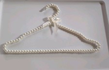NEW Wire Hanger Embellished With White Faux Pearl Beads Wedding Decor