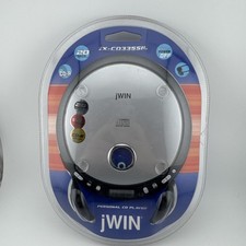 jWIN JX-CD335SIL Personal CD Player w Headphones CD-R Compatible Sealed