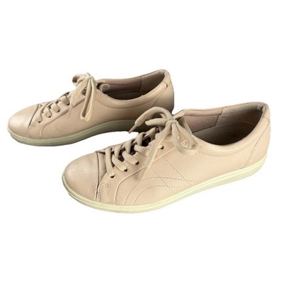 ECCO women s Soft Size 7 US sneakers Rubber shoes Walking Baby pink leather
