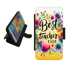 Best Teacher Phone case wallet flip cover For iPhone Samsung Thank you Gift BST1