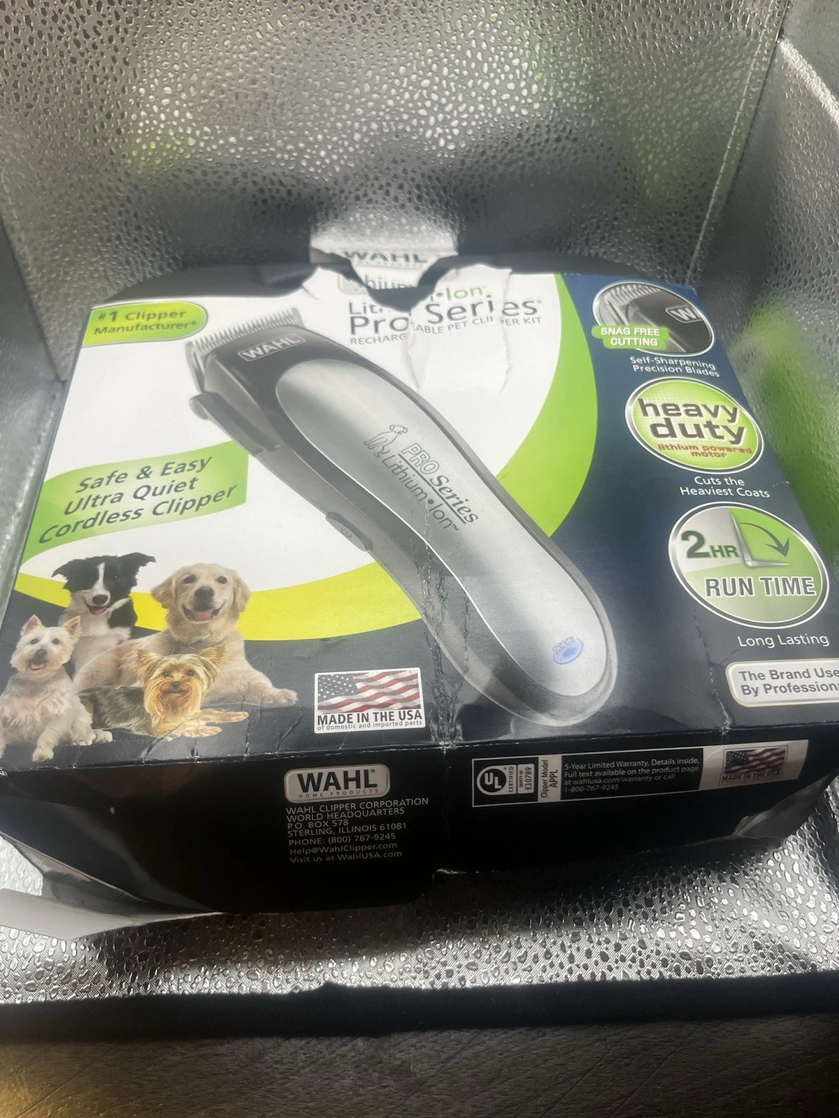 Wahl Lithium Ion Pet Pro Series Rechargeable Clippers 9766 Used Once Sealed Part