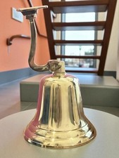 Large 11" Solid Brass Nautical Ship Bell &ndash; Marine Maritime Wall Decor Gift