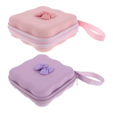 2Pcs Versatile Earphone Case Organizer for Wired Headsets and Data Cable Storage