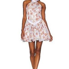 LoveShackFancy Ola Mini Dress in Morning Cappuccino Size 10 NWOT