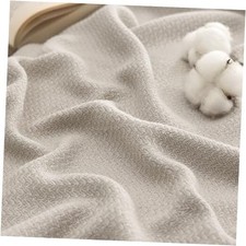 GentleSoft 100 Cotton Blanket Queen Size Queen 90" x 90" 01 - Linen Beige