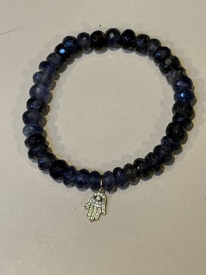 Sydney Evan 14K Gelbgold Diamant Hand Hamsa Lapislazuli Brad Armband