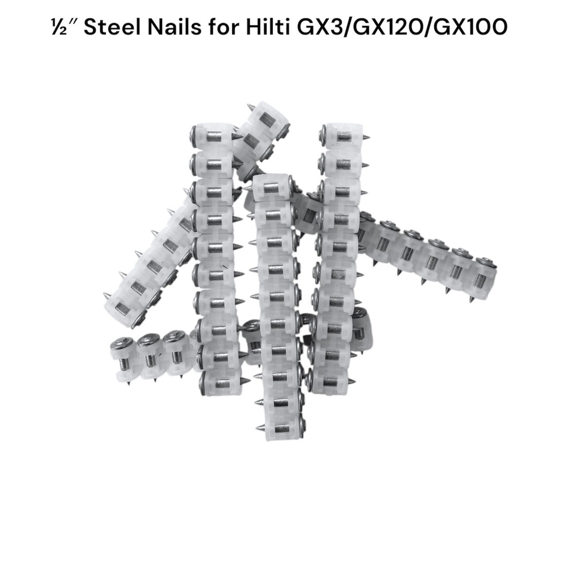 ½″ Steel Nails For Hilti GX3/GX120/GX100- 1000x Steel Pins for 