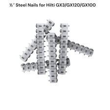 ½″  Steel Nails For  Hilti GX3/GX120/GX100- 1000x Steel Pins for Metal Beam 14mm
