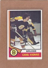 1974-75 TOPPS HOCKEY CAROL VADNAIS #165 BRUINS EX *A45524