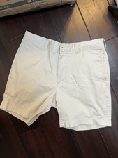 J. Crew Men's White 7" Portsider Chino Short, Size 30