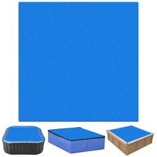 Solar Pool Cover, 16 mil Pool Solar Blanket with Bubbles, Heat Retaining Sola...