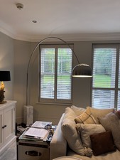 Arco Style Floor Lamp with White Marble Base (replica)