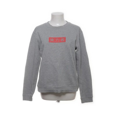 Studio Total, Sweatshirt, Größe: S, OLIVER KANJI CREW GREY, Grau, Baumwolle #3Gi