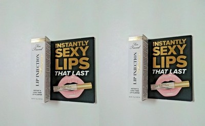 Too Faced TWO (2) Lip Injection Extreme Lip Plumper Sexy Lips That Last 2X0.05oz