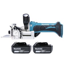 Makita DPJ180Z 18V LXT Cordless Biscuit Jointer With 2 x 5Ah Batteries