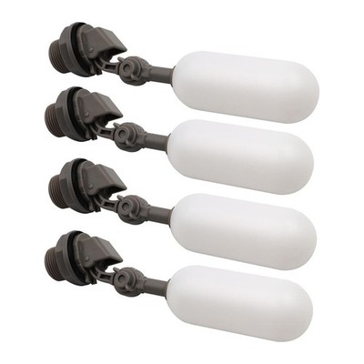 4pcs 1/2'' Ball Float Valve Variable Arm Water Level Control Automatic Fill Stop