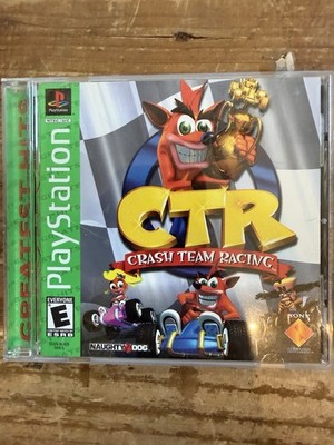 CTR Crash Team Racing PS1 PlayStation Greatest Hits Complete CIB Manual