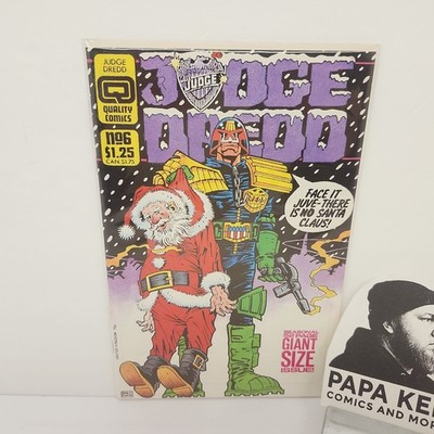 Judge Dredd #6 Quality Comics Christmas Giant Size Issue Santa Cover
