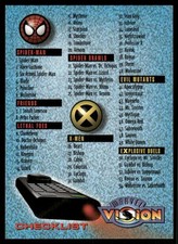 Checklist 1996 Marvel Vision Fleer Skybox Card #100 (NM)