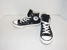 Converse Chuck Taylor All Star Black High Top Shoes 3J231 Kids Youth Size 13