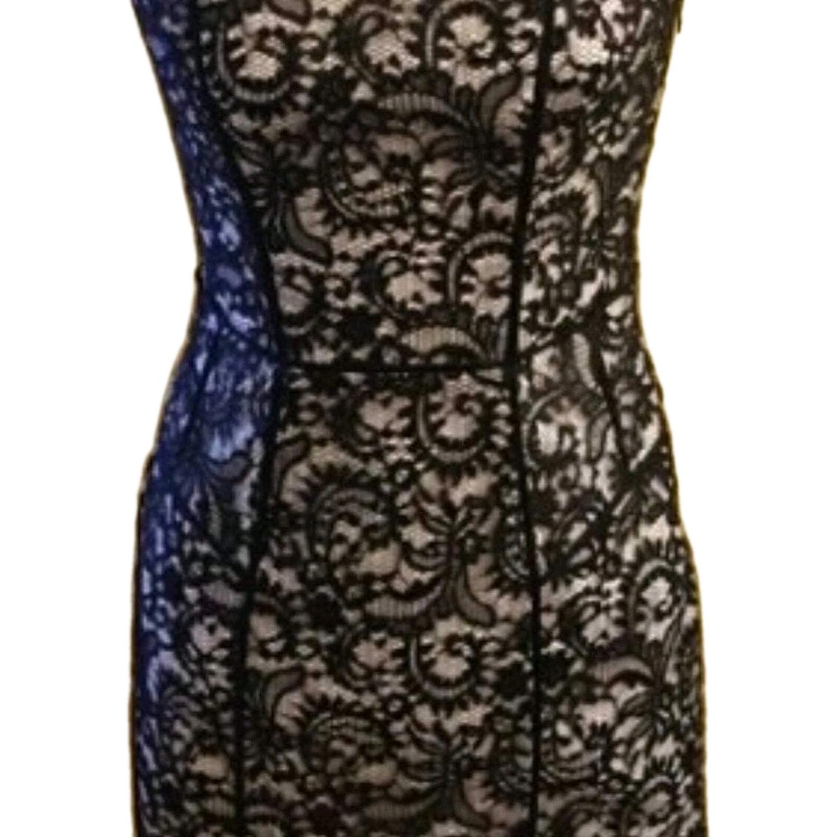 chinese dress ladies Vera Wang Women's Tee Length Halter Lace Cocktail Dress : Amazon.co.uk:  Fashion main image 1