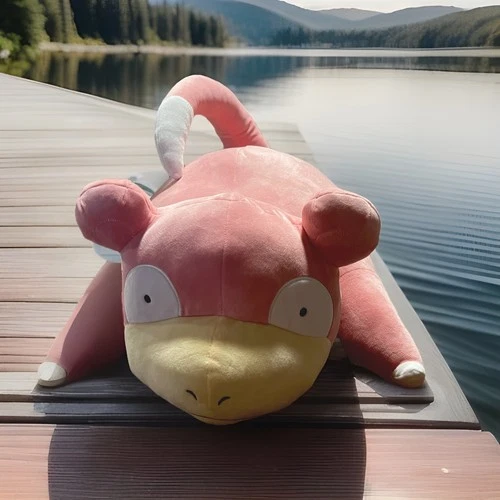 Pokemon Slowpoke Large 22in Plush jazwares nwot