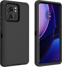 Heavy Duty Bumper Case Rugged Protective Cover For Motorola Edge 2023 Black Heavy Duty Bumper Case Rugged Protective Cover For Motorola Edge 2023 Black