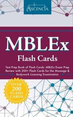 MBLEX TEST PREP BOOK OF FLASH CARDS: MBLEX EXAM PREP By Ascencia Test Prep *VG+*