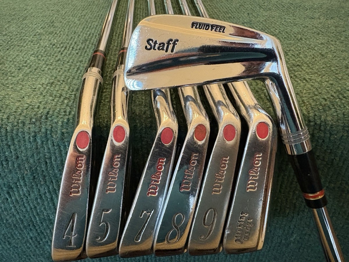 1987-88 WILSON STAFF FLUID FEEL IRON SET - RH, 3-PW (No 6 Iron