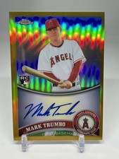 2011 Topps Chrome Mark Trumbo Gold Refractor Autograph /50 178