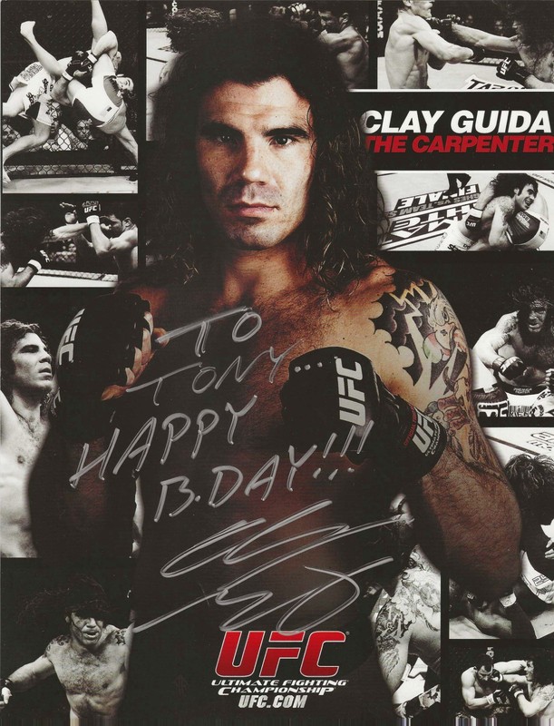Autographed 8x10 Photo from UFC CLAY GUIDA