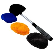 Scheibenzauber 4in1 Auto Scheibenreiniger innen mit Teleskopgriff + Mikrofaser