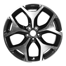 18x7 5 Y Spoke Refurbished Aluminum Wheel Machined and Painted Black 560-68815