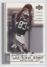 2001 Upper Deck UD Top Tier Rookie 1447/2000 Santana Moss #219 3c7