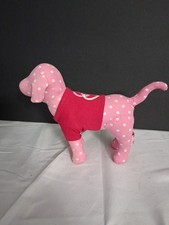 Victoria Secret VS PINK Plush Dog Peace Heart Toy Stuffed Animal 7  