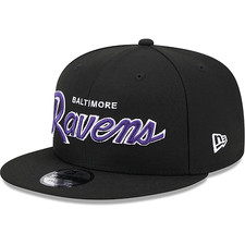 BNWT Baltimore Ravens New Era Main Script Bla...