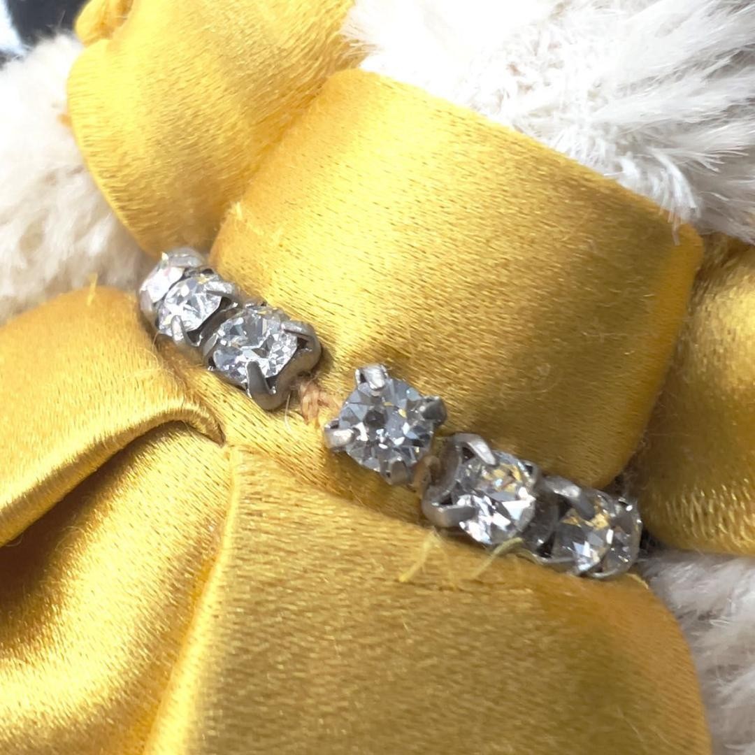 Prada Bear Charm Keychain Gold Dress with Box Used thumbnail 14