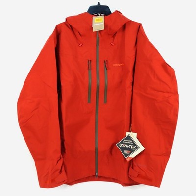 Patagonia Pluma Pro GTX Alpine Hard Shell Jacket In Amanita Red Men's Size Large