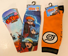 NARUTO Novelty Socks Naruto Shippuden Socks - Crew -Teen/Adult One Size - NEW