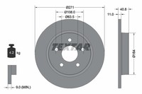 2X Bremsscheibe PRO Textar 92239003 FüR Ford Focus 3 Turnier Ecoboost Tdci LPG