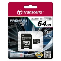 Transcend TS64GUSDU1 64GB MicroSDXC Class 10 MLC 90MB/s Class 1 U1 Extended