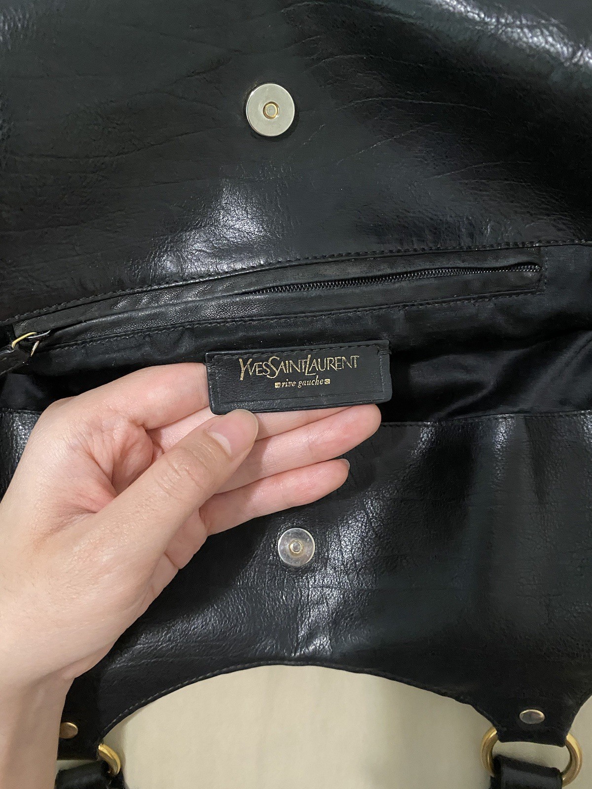 Borsa Yves Saint Laurent Rive Gauche nera