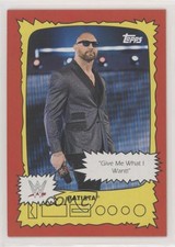 2021 Topps Heritage WWE Superstars Speak Batista #SS-1 1md