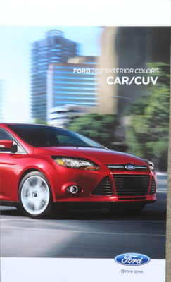 2012 Ford Focus Fusion Taurus Mustang Flex Edge USA Farbkarte color chart