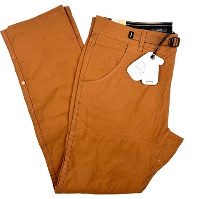 Prana Zion Slim Fit Tapered Leg Pants 36x32 Brown Copper Recycled Nylon 1969831
