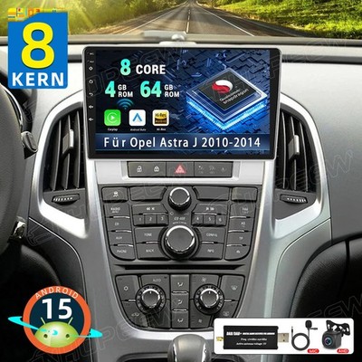 8Kern 4+64GB Android 15 Autoradio Für Opel Astra J 2010-2014 Kamera DAB+ Carplay