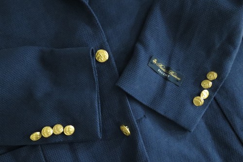 NWOT Brooks Brothers 1818 REGENT TESSUTI Italy hopsack weave sport coat 44 L - Picture 8 of 12