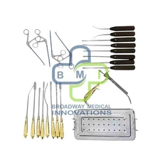Endoscopic Face Lift Instruments Set of 21 Pcs Face Surgery Instruments
