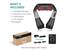 Nekteck Shiatsu Neck and Back Massager NEW STILL SEALED